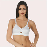 Amou White Cotton Bra 2-Pack – Soft, Breathable & Wireless Comfort