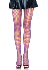 Hanes Classic net purple pantyhose