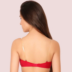 3 Pairs Clear Transparent Back Regular Bras