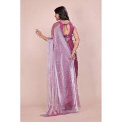 Generic Women's Jimmy choo Embellished Bollywood Saree With Unstitched Blouse 5.5Mtr (Magenta)