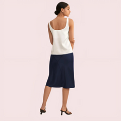 Silken Elegance Lace-Trim Camisole