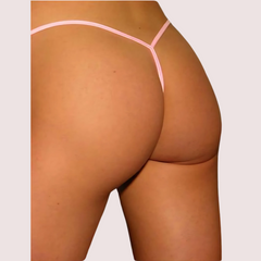 See through Crotchless G String Panty Pack of 2