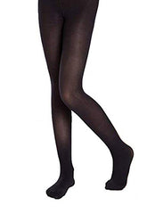Women black semi pantyhose tights