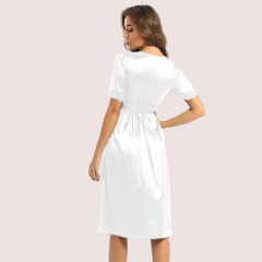 Silken Comfort Knee-Length Lounge Dress