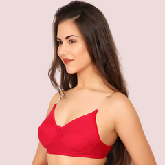 3 Pairs Clear Transparent Back Regular Bras