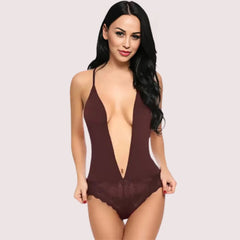 Chic and Comfy Sheer Nightwear Bodysuit