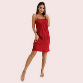 Premium Silk Satin Strappy Nightdress Slips