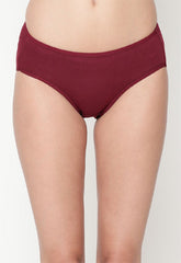 Comfy Snazzy Way Women's Best Fitting Plus Size Maroon Cotton Panties(Pkt of 2)