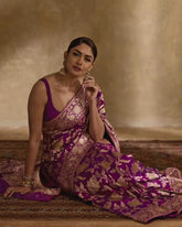 Ksa Banarasi Soft Silk RIN101 50176 Silk Sarees Bollywood Collections Wholesale Banarasi Silk Sarees MRUNAL THAKUR Manufacturer