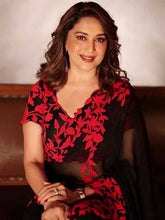 Ksa Georgette KESH486 733 Sarees Bollywood Collections Wholesale Fancy Sarees Ladies Sarees Embroidered Sarees Madhuri Dixit Sarees Manufacturer