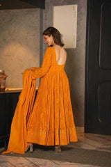 ksa Georgette KESH544 206 Gowns Wholesale Fancy Gowns Embroidery Gowns Anarkali Gown Party Gowns Manufacturer