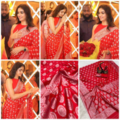 Ksa Lichi Silk KESH572 788 Silk Sarees Bollywood Collections Wholesale Banarasi Silk Sarees Soft Silk Sarees Keerthy Suresh Manufacturer