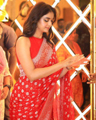 Ksa Lichi Silk KESH572 788 Silk Sarees Bollywood Collections Wholesale Banarasi Silk Sarees Soft Silk Sarees Keerthy Suresh Manufacturer