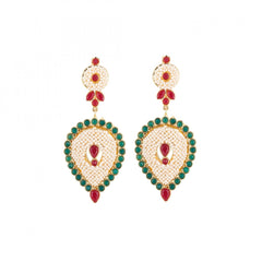 Designer Traditional India Rajasthani Basra Pearl Necklace with Earrings