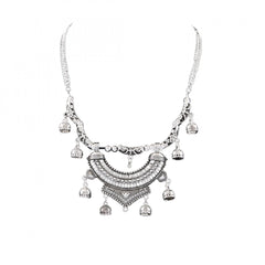 Afghani Designer Turkish Style Vintage Oxidised German Silver Tribal Necklace Pandeant Antique Jewellery Boho Gypsy