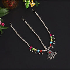 Generic Women's Assorted Color Oxidised Matha Patti
