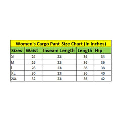 Generic Women's Casual Cotton Solid Elastic with Drawstring Cargo Pants (Black)