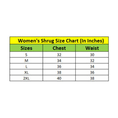 Generic Women's Denim Smocking 3-4th Sleeves Shrug (Blue)