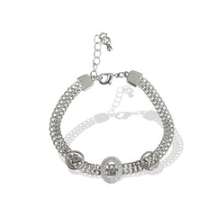 Generic Stainless Steel Unisex Silver Freesize Stainless Steel Loose Bracelet (Silver Plated)