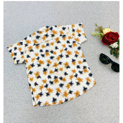 Generic Boy's Cotton Blend Printed Short Sleeve Shirt and Shorts Set (MultiColor)