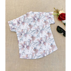 Generic Boy's Cotton Blend Printed Short Sleeve Shirt and Shorts Set (MultiColor)