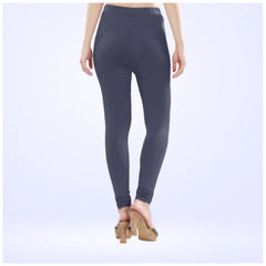 Generic Women's Cotton Blended Solid Churidar leggings (Navy)