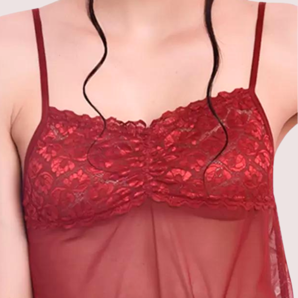 Flirty Sheer Chemise for Women