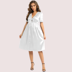 Silken Comfort Knee-Length Lounge Dress