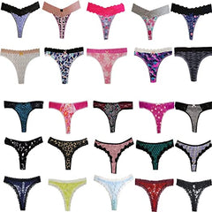 Six Assorted styles Thong's in One Pack