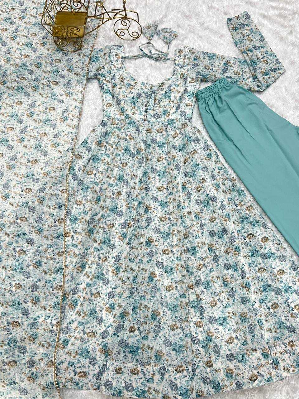 ksa Chinon KESH504 262 Gowns Wholesale Fancy Gowns Anarkali Gown Long Gowns Manufacturer