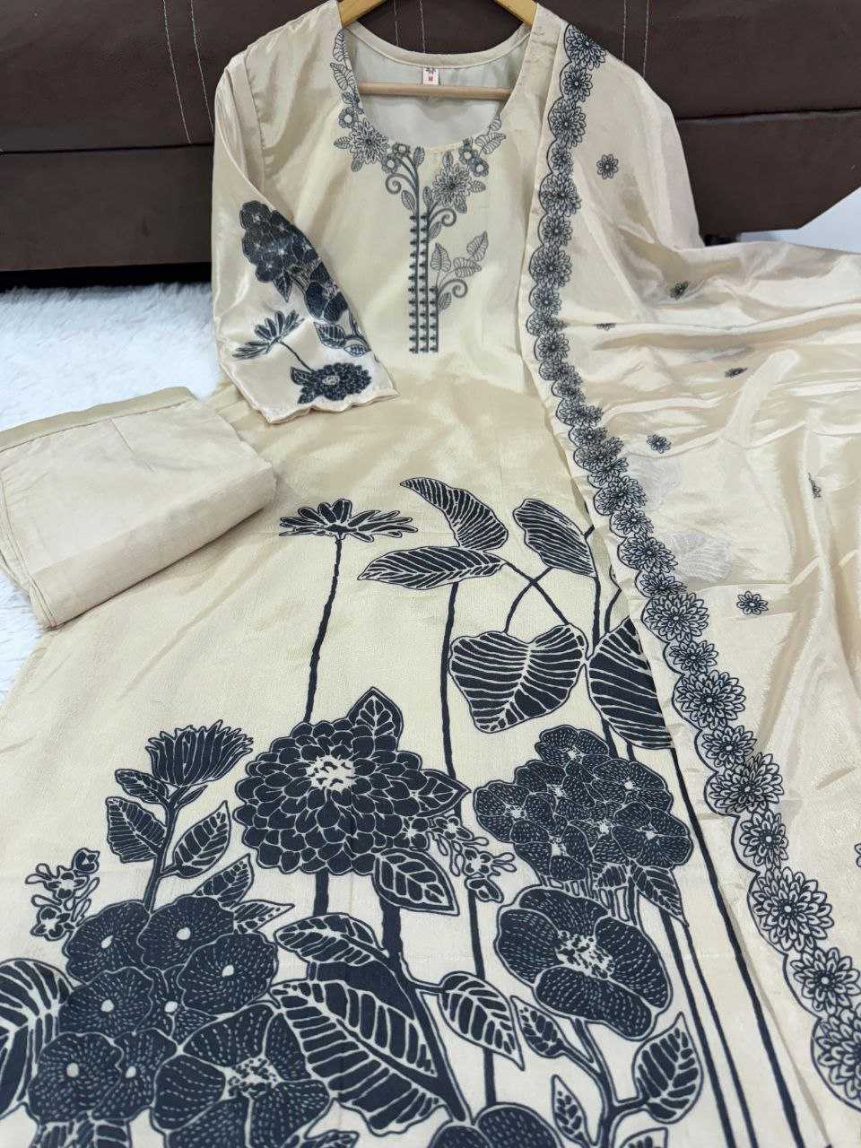 KSA Chinon Silk RIN217 300 Kurti Wholesale Printed Kurtis Manufacturer