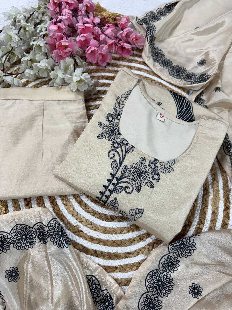 KSA Chinon Silk RIN217 300 Kurti Wholesale Printed Kurtis Manufacturer