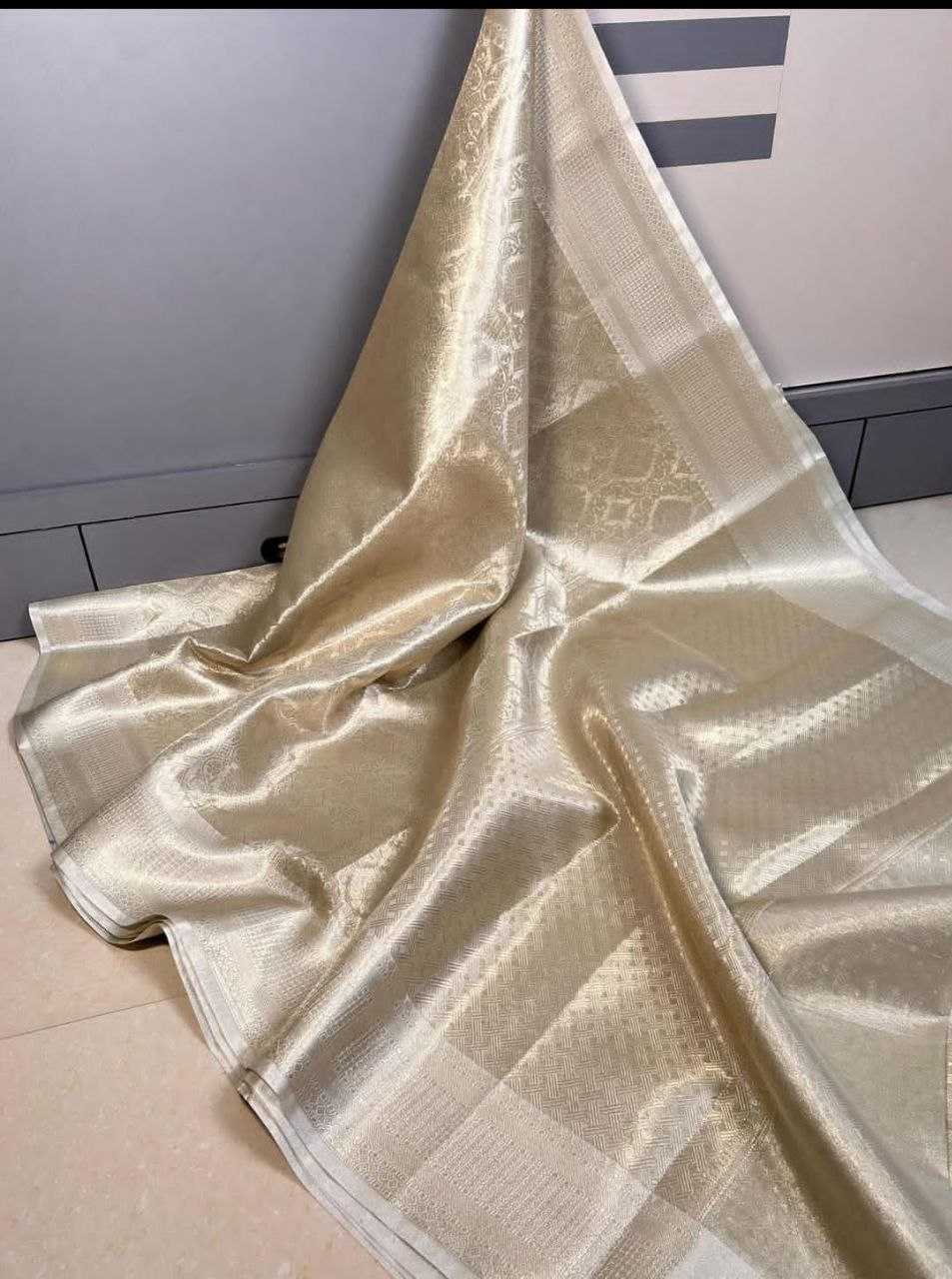 Ksa Cotton KESH525 NAYANTHARA SILVER Sarees Bollywood Collections Festive Collections Wholesale Designer Sarees Nayanthara Onam Collections Manufacturer