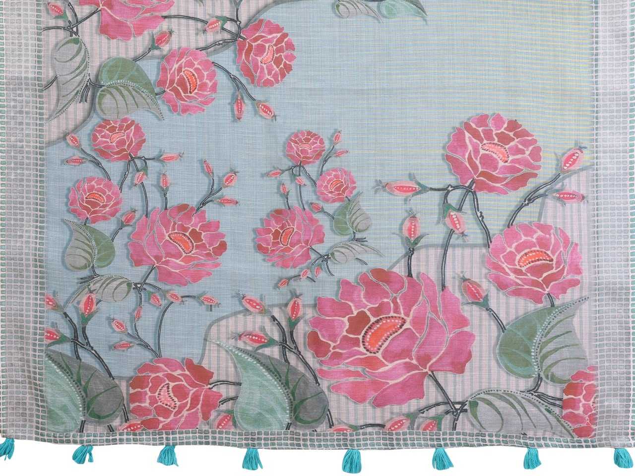 Ynf Cotton KESH553 114 Sarees Wholesale Cotton Linen Sarees Floral Sarees Printed Cotton Saree Manufacturer