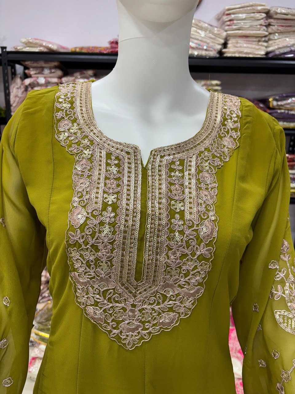 Faux Georgette KESH666 JENIL Kurti Wholesale Workwear Kurtis Festive Kurtis Party Wear Kurtis Manufacturer