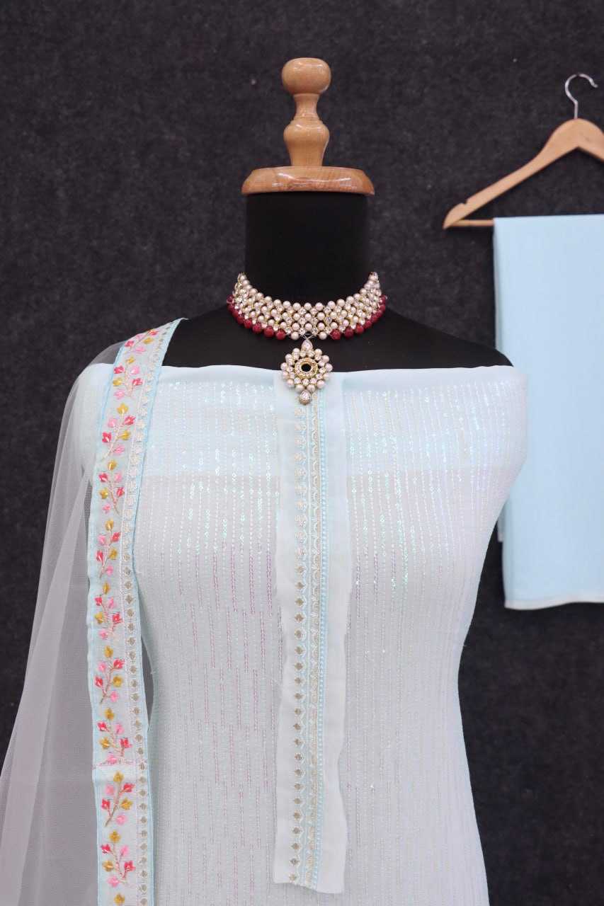 Ksa Faux Georgette RIN131 1043 Suits & Dresses Wedding Collections Bollywood Collections Wholesale Sharara Salwar Suits Georgette Suit Malaika Arora Sarees Manufacturer