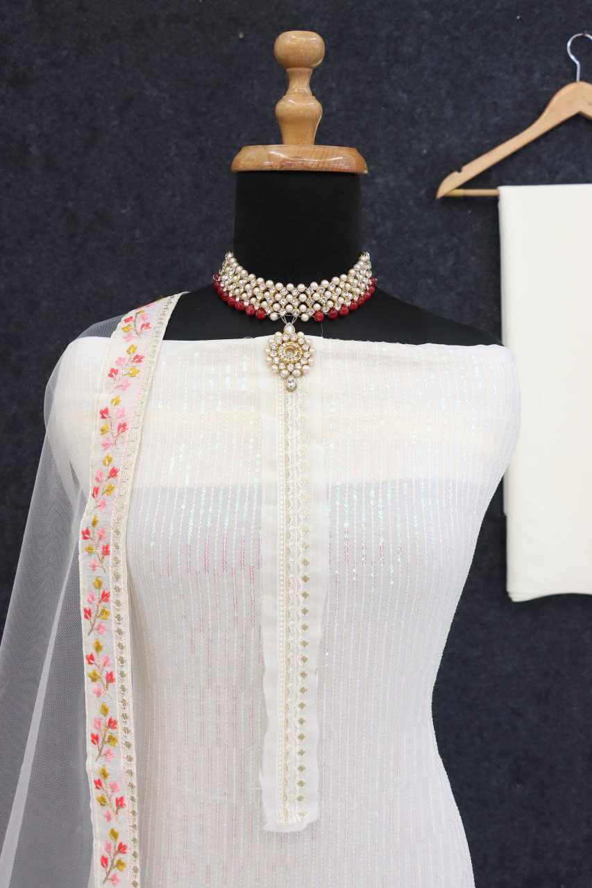 Ksa Faux Georgette RIN131 1043 Suits & Dresses Wedding Collections Bollywood Collections Wholesale Sharara Salwar Suits Georgette Suit Malaika Arora Sarees Manufacturer