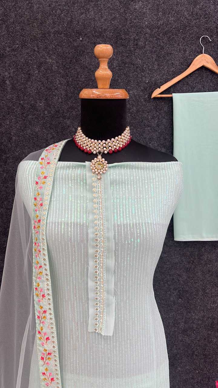 Ksa Faux Georgette RIN131 1043 Suits & Dresses Wedding Collections Bollywood Collections Wholesale Sharara Salwar Suits Georgette Suit Malaika Arora Sarees Manufacturer