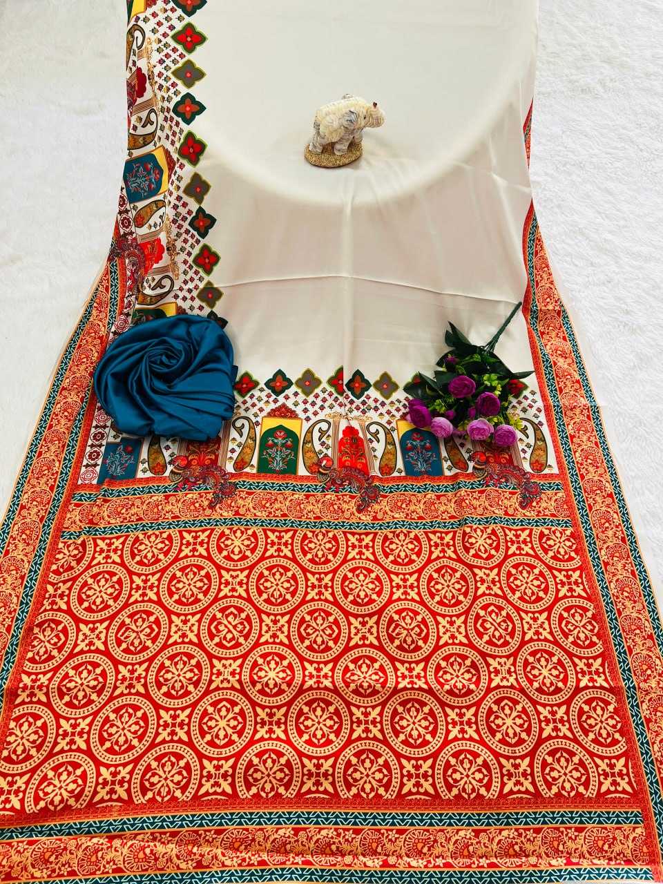 ksa Gajji Silk RIN207 2247 Sarees Silk Sarees Bollywood Collections Wholesale Ajrakh Sarees Gajji Modal Sarees Crepe Silk Saree Manufacturer