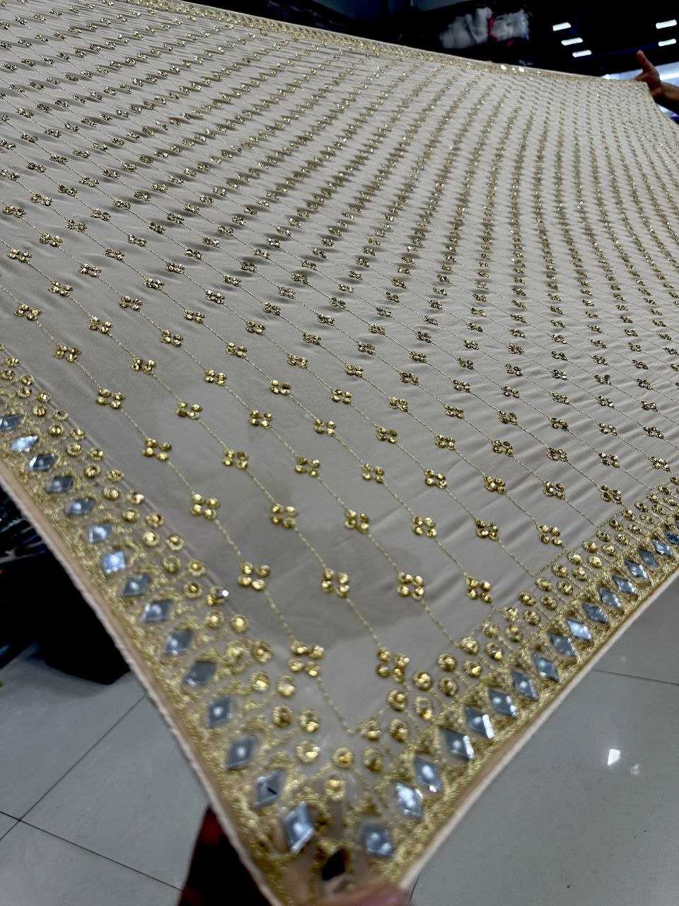 GEORGETTE DIV 02 SAREES WHOLESALE GEORGETTE EMBROIDERY RASHMIKA MANDANNA SAREES MANUFACTURER