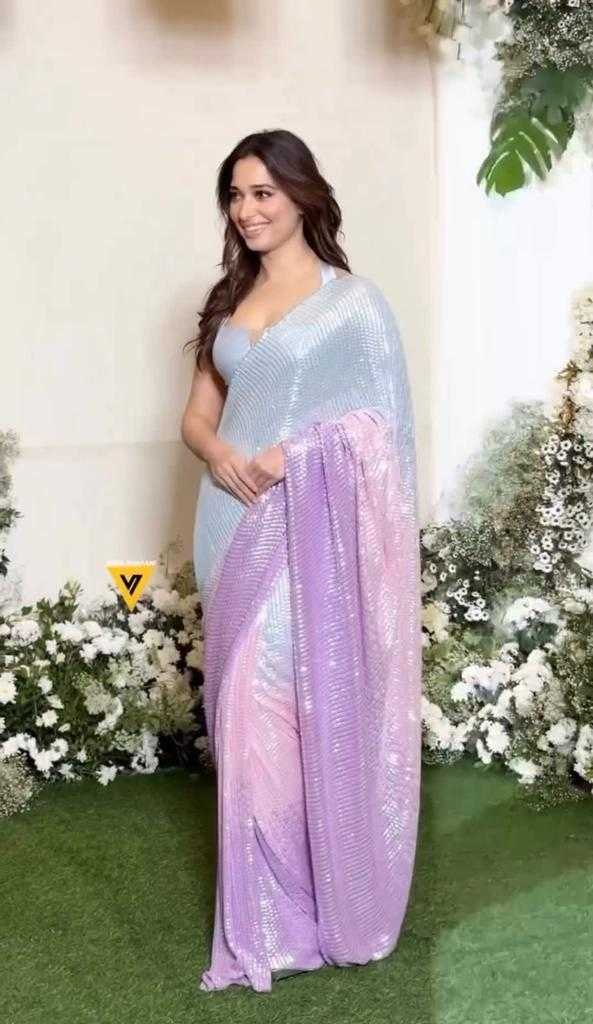 Ksa Georgette KESH419 Tamannaa.2 Sarees Bollywood Collections Wholesale Georgette Sarees Embroidered Sarees Tamanna Bhatia Collections Manufacturer