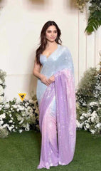 Ksa Georgette KESH419 Tamannaa.2 Sarees Bollywood Collections Wholesale Georgette Sarees Embroidered Sarees Tamanna Bhatia Collections Manufacturer