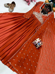 ksa Georgette KESH492 208 Gowns Bollywood Collections Wholesale Embroidery Gowns Parineeti Chopra Sarees Sargun Mehta Collection Manufacturer