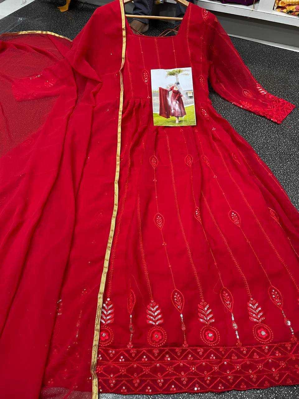 ksa Georgette KESH544 206 Gowns Wholesale Fancy Gowns Embroidery Gowns Anarkali Gown Party Gowns Manufacturer