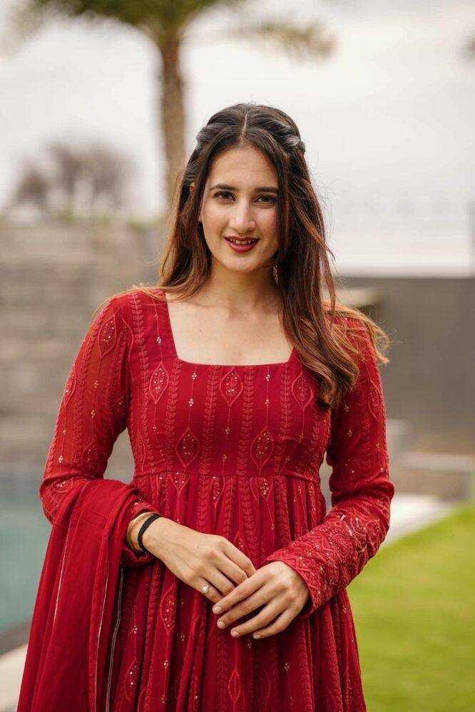 ksa Georgette KESH544 206 Gowns Wholesale Fancy Gowns Embroidery Gowns Anarkali Gown Party Gowns Manufacturer