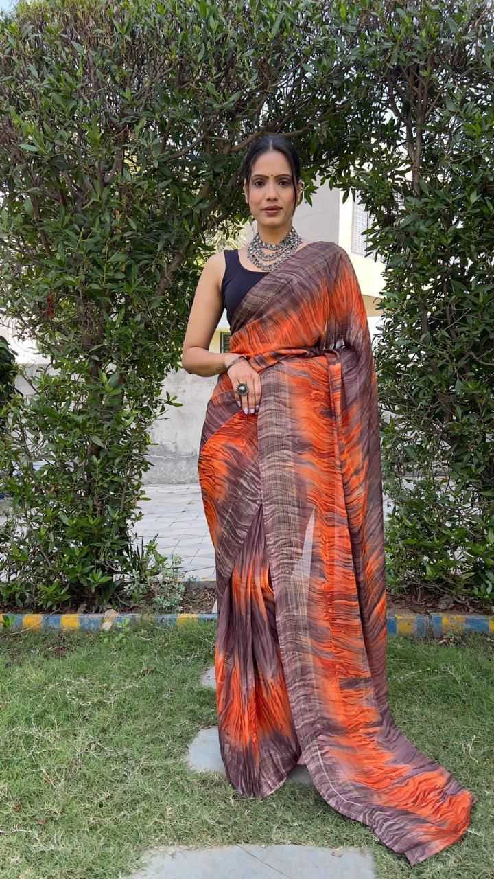 KSA Georgette KESH577 118 Sarees Festive Collections Wholesale Ready To Wear Sarees Georgette Sarees Sarees With Blouse Manufacturer