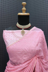 Ksa GEORGETTE RIN134 0220 BOLLYWOOD SAREES WHOLESALE GEORGETTE SEQUENCE EMBROIDERED MADHURI DIXIT SAREES MANUFACTURER