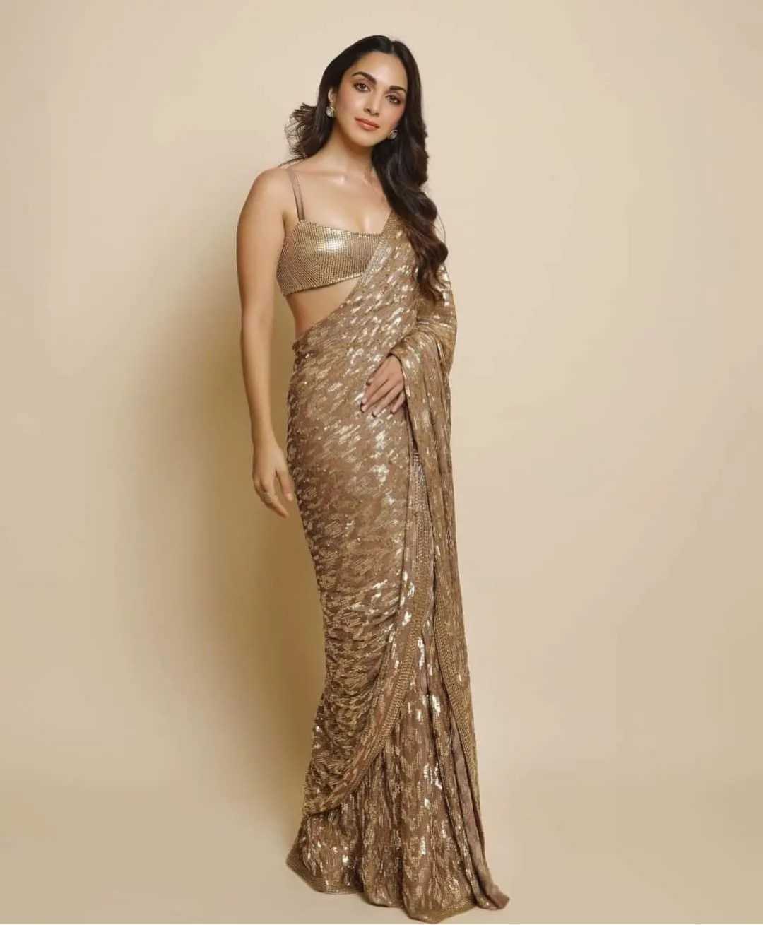 Ksa Georgette RIN151 5209 Bollywood Collections Wholesale Kiara Advani Sarees Manufacturer