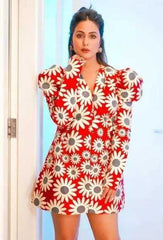 KSA Heavy Crepe KESH559 446 Suits & Dresses Western Wears Bollywood Collections Wholesale Midi Dresses Printed Dresses Hina Khan Collections Manufacturer