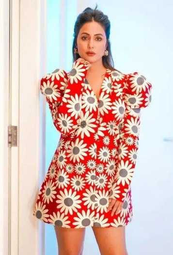 KSA Heavy Crepe KESH559 446 Suits & Dresses Western Wears Bollywood Collections Wholesale Midi Dresses Printed Dresses Hina Khan Collections Manufacturer